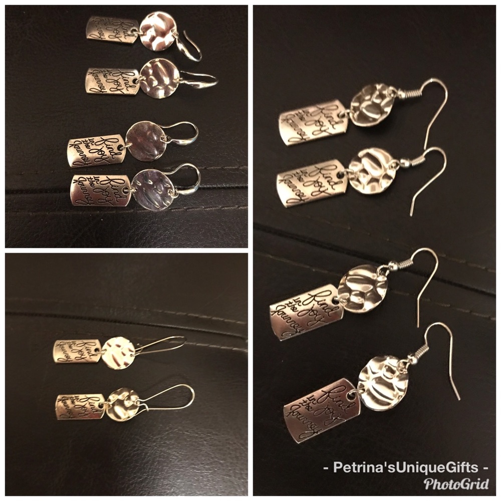 Homemade earrings one pair